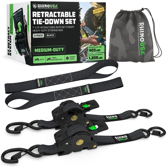 Correas Retráctiles 1 Cm X 3 M 550 Kg Paquete De 2