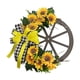 thumbnail image 1 of Guirnaldas De Girasol Adorno De Puerta Principal Engranajes De Madera Guirnalda De Flores Artificiales, 1 of 5