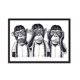 thumbnail image 1 of Cuadro Monkey Por Tres con Marco Negro, 1 of 1