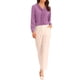 thumbnail image 2 of INSPIRE CHIC Blusas de Mujer de Manga Larga Chiffon Plisado con Lazo en el Cuello Camisa de Oficina Talla M Malva, 2 of 6