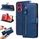 thumbnail image 1 of Funda con Cremallera para Motorola Edge 50 Fusion, Carcasa Cartera de Cuero PU con Soporte y Tarjetero, 1 of 5