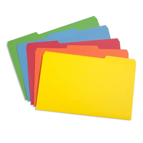 Carpetas para archivos Blue Summit Supplies, tamaño legal, 100 unidades por caja