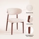 thumbnail image 5 of Pack de 4 Sillas Bear de Tela con Patas Metálicas Madera - Crema, 5 of 7