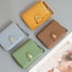 thumbnail image 5 of Cartera de mano de piel sintética de gran capacidad con cremallera para mujer, porta teléfono, bolso de mano de viaje, bolso de mano, 5 of 5