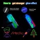 thumbnail image 5 of Artecho Pintura acrílica fluorescente que brilla en la oscuridad, 6 colores, 120 ml, 5 of 6