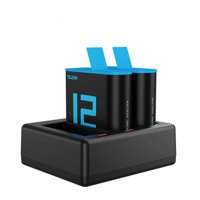 Cargador Abierto Triple Con Dos Baterías Para Gopro Hero 13/12/11/10/9 - Telesin