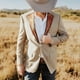 thumbnail image 2 of Traje casual ajustado para hombre, traje de vaquero, traje formal, traje casual ajustado., 2 of 5