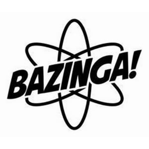 Rienda Libre - Sticker Bazinga Atom Logo Big Bang Bang Theory Sheldon
