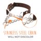 thumbnail image 3 of Collar para perro Mighty Paw Martingale grande marrón de cuero, 3 of 8