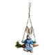 thumbnail image 3 of Colgante de conejo de Pascua, figura de simulación de animal, estatua decorativa colgante, decoración para regalo de cumpleaños, adorno para comedor y Femenino, 3 of 5