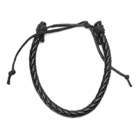 Genérico - Pulsera Ajustable Cuero Trenzado Hombre
