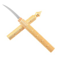 Magideal - Cuchillo Para Tallar Alimentos, Cimitarra Afilada, Herramienta Artesanal De Acero Para Cuchillo De Barra De Frutas