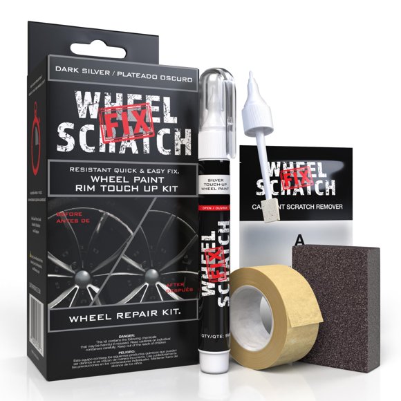 Kit de Pintura para Llantas Wheel Scratch Fix - Plata Oscuro