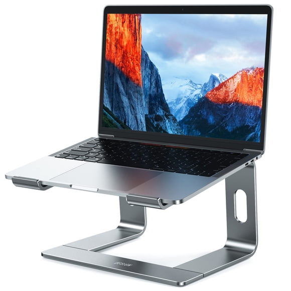 Soporte para portátil BESIGN LS03 de aluminio gris para portátiles de 10 a 15,6 pulgadas