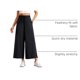 thumbnail image 4 of Pantalones CRZ YOGA Livianos Pierna Ancha Cropped 64 cm Negro M, 4 of 7
