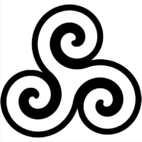 Rienda Libre - Sticker Celtic Spiral Knot Espiral Celta Runa Suerte Éxito