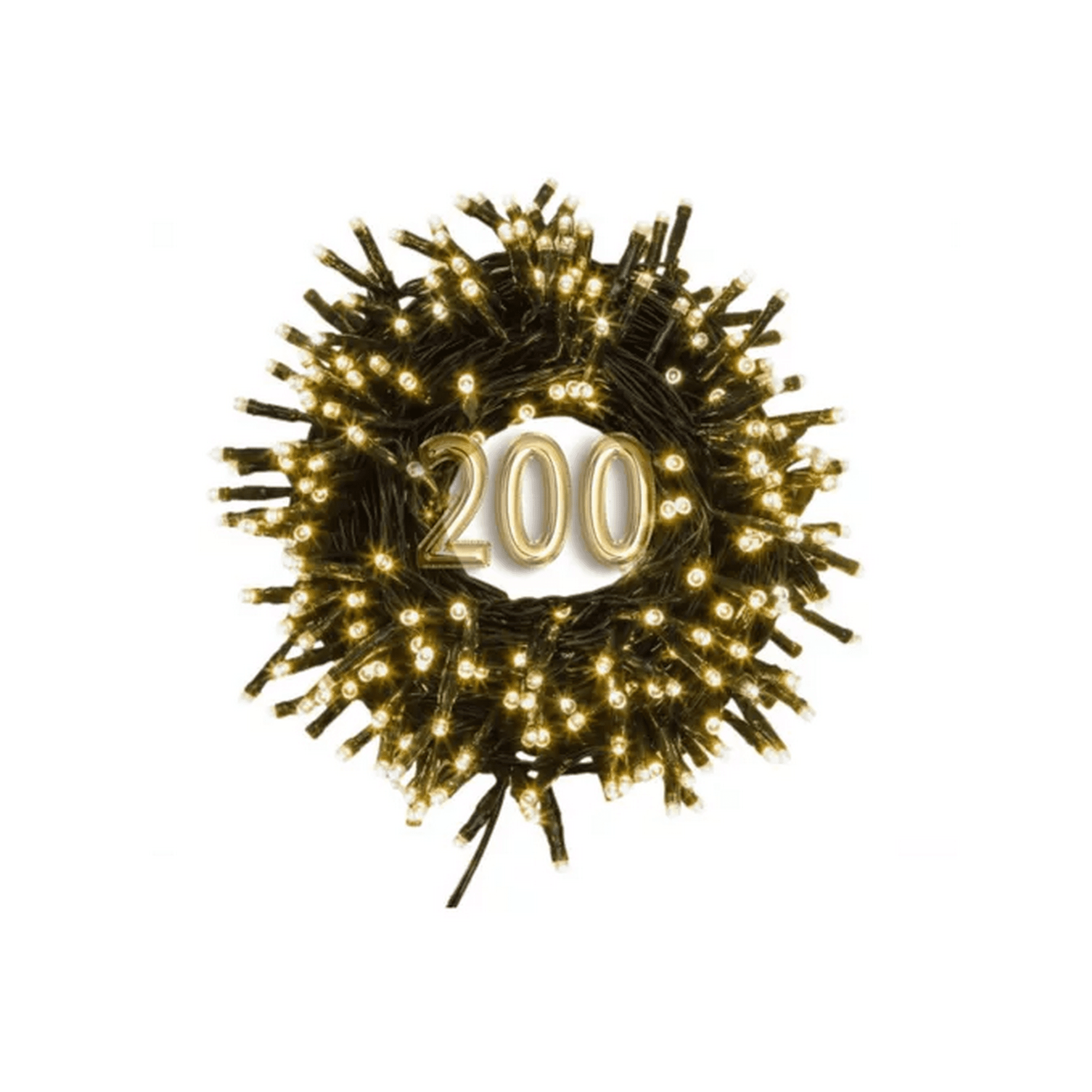 Genérico - 200 Luces Led Navidad 8 Modos 13 Mts Interior Exterior Enchufe