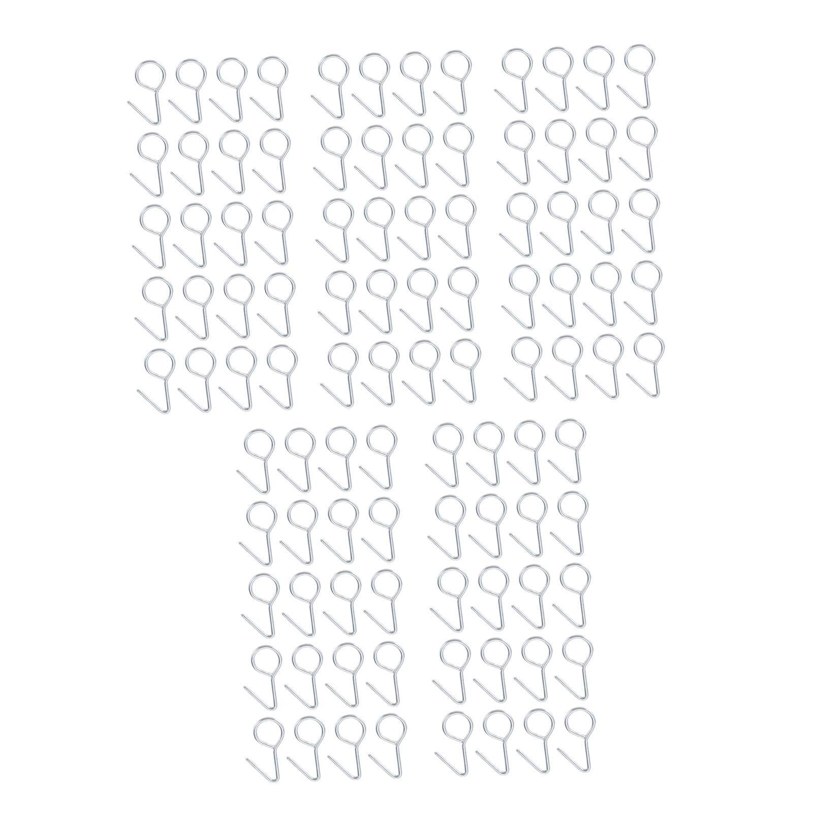 Magideal - 100x Ganchos Genéricos Para Cubierta De Asiento, Perchas De Fijación Para Almohadilla De Asiento De Vehículo, Accesorios Interiores De Coche, Ganchos