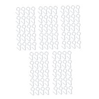 Magideal - 100X Ganchos Genéricos Para Cubierta De Asiento, Perchas De Fijación Para Almohadilla De Asiento De Vehículo, Accesorios Interiores De Coche, Ganchos