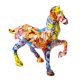thumbnail image 2 of Estatuilla De Caballo Colorida Estatua Artesanía De Resina Para Gabinete De Vino Ornamento RA, 2 of 5