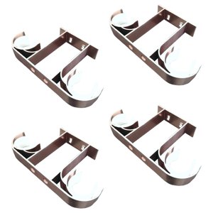 Bothyi - 4 Soportes Para Barra De Cortina, Soportes Para Barra De Cortina Para Barra De 1 A 11 Pulgadas, Oro Rosa