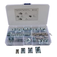 Magideal - 40 Uds. Kits De Sujetadores De Clip De Velocidad De Tuercas En U Para Coche, Clips De Remache Guardabarros Universal M5 M6 M8 Tuerca De