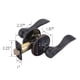 thumbnail image 2 of Palanca de puerta Design House Springdale Privacy, bronce frotado con aceite, 2 of 9