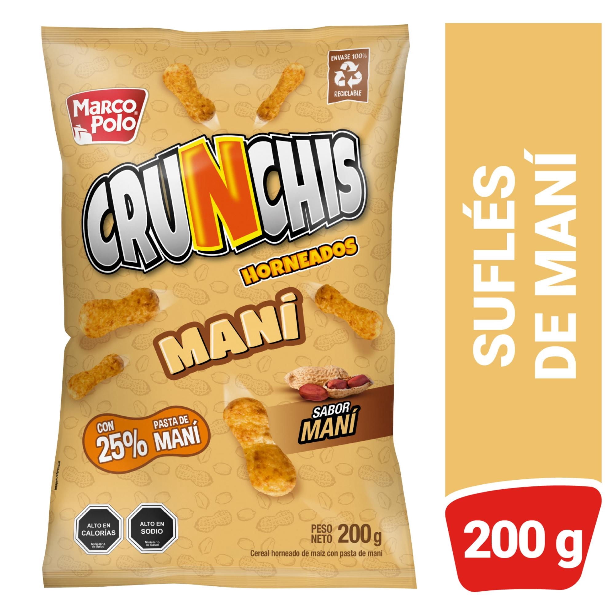 Suflés Crunchis Maní 200 g Marco Polo