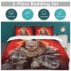 thumbnail image 5 of Pennywise Bedding Set Duvet Cover Comfortable and Lightweight Cartoon Bedding 3 Piece Bed Set, 5 of 5