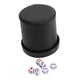 thumbnail image 2 of Copa De Dados De Mano Portátil De Dados Forrada Para Juegos Familiares De Juego De Mesa KTV Black, 2 of 5
