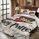 thumbnail image 1 of Bedding Cartoon Character Riding a Broom Star Lightning Decor Harry Potter Theme All Seasons Machine Washable Includes Pillowcases Suitable for Bedroom Guest Ro, 1 of 1