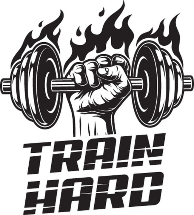 Rienda Libre Graphics - Decomural Train Hard Bodybuilder Gym Ws-50386