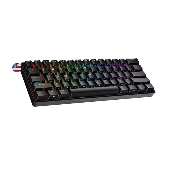 Teclado mecánico Ranked Supernova de 61 teclas RGB Hot‑Swap negro