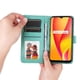 thumbnail image 2 of Funda tipo cartera FOXDOCK para Realme C15 , diseño girasol en relieve, cuero PU, cierre magnético, soporte y tarjetero, 2 of 5