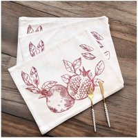 Wyj Hogar - Set 6 Individuales 35X45 De Lino Tela Repelente Al Agua Y Antimanchas Mod04