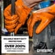 thumbnail image 2 of Guantes desechables GLOVEWORKS HD de nitrilo naranja, 8 mil, XL, 2 of 8
