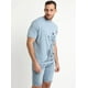 thumbnail image 3 of Polera Manga Corta Cuello Redondo Print Celeste, 3 of 4