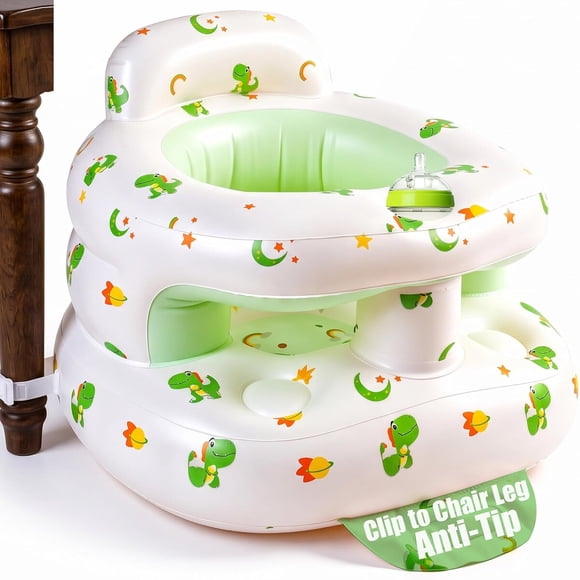 Inflatable Baby Seat with Safety Clip to Chair Leg Front B