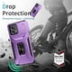 thumbnail image 5 of Funda Armada para Motorola Moto G Stylus 5G 2023 con Tapa Deslizante y Soporte Magnético Giratorio Morado, 5 of 5