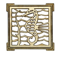 Poli - Rejilla Bronce Cuadrada 140Mm 109253