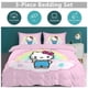 thumbnail image 2 of Hello Kitty Rainbow Comforter Set with Sheets - 3 Piece Bedding Includes Pillow Covers - Super Soft Bedding Room Decor Twin, 2 of 5