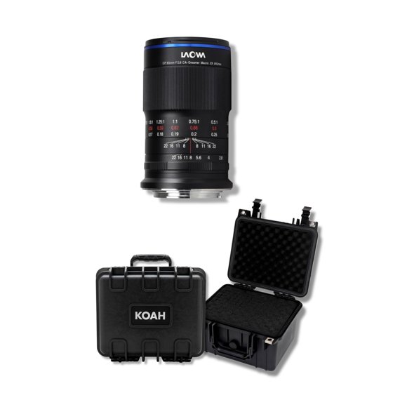 Objetivo Laowa 65mm f/2.8 2X Ultra Macro APO para Fuji X con Estuche Rígido Impermeable (2 Artículos)