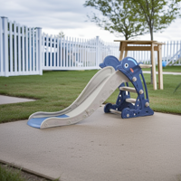 Igpro - Resbalin Delfin Plegable + Aro De Baloncesto Azul