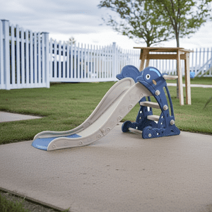 Igpro - Resbalin Delfin Plegable + Aro De Baloncesto Azul