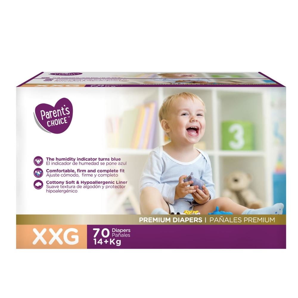 Parent'S Choice - Pañales Premium Xxg 70 Un
