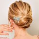 thumbnail image 3 of Bargains Únicos 4 Piezas de Peine de Pelo con Diamantes de Imitación para Novia Boda Peine Lateral de Flor Tocado Verde, 3 of 7