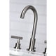 thumbnail image 4 of Grifo de baño Kingston Brass Manhattan FSC8928CML níquel cepillado, 4 of 8