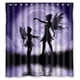 thumbnail image 1 of Cortina de ducha con diseño de hadas bailando en el cielo, juego de cortinas de baño con ganchos, tamaño 66 x 72 pulgadas, 1 of 3
