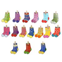 Magideal - 16X Calcetines Colores Clasificación Juegos A Juego Educación Temprana Motor Fino Entrenamiento Juguetes De Aprendizaje Para Niños Niñas Niños Bebé