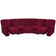 thumbnail image 1 of Funda para muebles ULTICOR, sofá reclinable de terciopelo en forma de L, color burdeos, 1 of 6